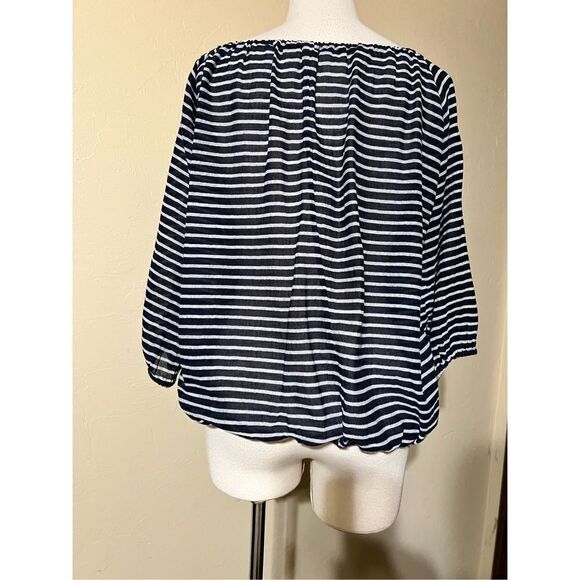 J. Crew Striped Nautical Off The Shoulder Sweater Size XS - Picture 4 of 4